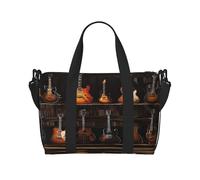 Sac de voyage léger et imperméable pour guitares - Grand bagage à main pour voyages de 3 à 5 jours | Voyage en avion, sport, week-end | Homme et femme (lot de 1), Noir , Taille unique