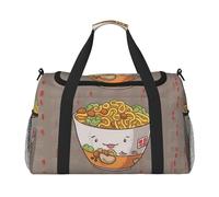 Sac de voyage léger et imperméable - Sac fourre-tout pliable pour le w nd, coquetier, nouilles, ramen, sport, gym, pour homme et femme, noir, taille unique, Noir , Taille unique