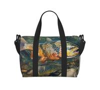Sac de voyage léger et résistant à l'eau avec imprimé abeilles au travail, sac de gym et de voyage pour hommes, femmes et adolescents, Brook Trout Fly Fishing, Taille unique, Sac de voyage
