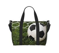 Sac de voyage léger et résistant à l'eau avec imprimé « Happy Birthday » - Grand sac de sport et de voyage pour hommes, femmes et adolescents, Green Grass Football, Taille unique, Sac de voyage