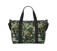 Sac de voyage léger et résistant à l'eau avec imprimé « Happy Birthday » - Grand sac de sport et de voyage pour hommes, femmes et adolescents, Green Army Digital Camouflage, Taille unique, Sac de