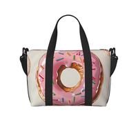 Sac de voyage léger et résistant à l'eau avec imprimé journal HD, sac de gym et de voyage pour hommes, femmes et adolescents, Donut, Taille unique, Sac de voyage