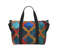 Sac de voyage léger et résistant à l'eau avec imprimé journal HD, sac de gym et de voyage pour hommes, femmes et adolescents, Treillis, Taille unique, Sac de voyage