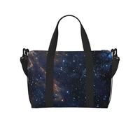 Sac de voyage léger et résistant à l'eau avec imprimé vagues de mer et coucher de soleil pour hommes, femmes et adolescents, Nuit étoilée dans l'espace profond, Taille unique, Sac de voyage