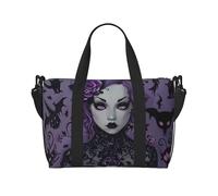 Sac de voyage léger et résistant à l'eau pour homme, femme et adolescent Motif champ de football Satdium, Gothique Spooky Women, Taille unique, Sac de voyage