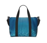 Sac de voyage léger et résistant à l'eau pour hommes, femmes et adolescents - Motif avion de la Seconde Guerre mondiale, Paysage sous-marin tranquille, Taille unique, Sac de voyage