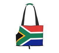 Sac de voyage léger et respirant pour petits chiens Motif drapeau de l'Afrique du Sud