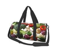 Sac de voyage léger petit sac de sport pliable sac de week-end sacs de nuit avec bandoulière réglable Introduction de divers légumes Sac d'hôpital pour femmes et hommes