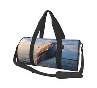 Sac de voyage léger pour le week-end, sac de nuit, sac à dos de sport, sac à dos de sport avec sangle réglable, sac à dos d'hôpital, sac à bagages pliable pour homme et femme, Adorable dauphin
