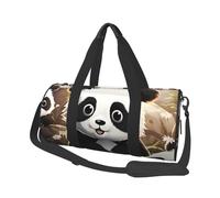 Sac de voyage léger pour le week-end, sac de nuit, sac à dos de sport, sac à dos de sport avec sangle réglable, sac à dos d'hôpital, sac à bagages pliable pour homme et femme, Adorable panda, Taille