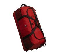 Sac de voyage / loisirs / sport à 3 roulettes avec soufflet, 4 couleurs, seulement 1,4 kg, 80 cm, volume jusqu'à 140 litres, rouge (Noir) - LL-211011-NR