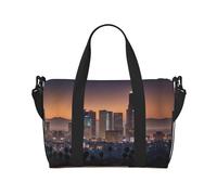 Sac de voyage Los Angeles Skyline pour homme, sac de week-end, sac de sport fourre-tout, noir, One Size
