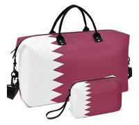 Sac de voyage matelassé à ultrasons léger pour voyage Drapeau du Qatar
