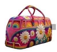 Sac de voyage matelassé élégant, sac de sport léger avec motifs matelassés imprimés uniques. Sac de w nd bohème classique, idéal pour les voyages et les sorties de fête., b, 16in, Décontracté