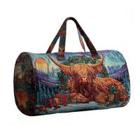 Sac De Voyage Matelassé et Brodé - Sac De Sport et De Gym Multifonctionnel avec Designs Artistiques Animaliers, Idéal pour Les Week-Ends YS3,16X8X8 inch
