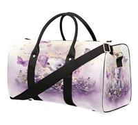 Sac de voyage mignon avec motif éléphant et papillons pour femmes, hommes, filles, garçons, week-end, 22,7 L, sac fourre-tout pour le sport, la gym, le yoga, couleur, 22.7L, Organiseur de sac