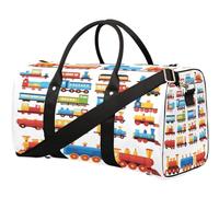 Sac de voyage mignon en forme de train de dessin animé pour femmes, hommes, filles, garçons, week-end, sac fourre-tout de 22,7 L, sac fourre-tout pour le sport, la gym, le yoga, couleur, 22.7L,