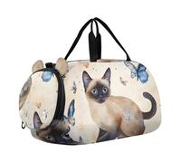 Sac de voyage mignon panda et avocat pour garçons ou filles, Adorable chat et papillon, Classique