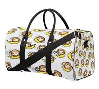 Sac de voyage Monkeys Banana pour femmes, hommes, filles, garçons, week-end, 22,7 L, sac fourre-tout pour le sport, la gym, le yoga, couleur, 22.7L, Organiseur de sac
