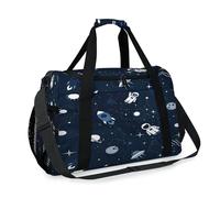 Sac de voyage motif astronaute mignon pour filles, garçons, femmes, hommes, vaisseau spatial, week-end, sac à bandoulière pour voyage, sport, gym