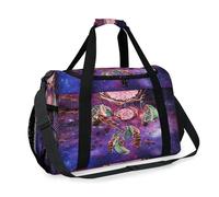 Sac de voyage motif attrape-rêves galaxie pour filles, garçons, femmes, hommes, week-end, sac à bandoulière, sac à main pour voyage, sport, gym