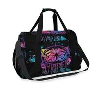 Sac de voyage motif attrape-rêves papillon pour filles, garçons, femmes, hommes, week-end, sac à bandoulière, bagage à main pour voyage, sport, gym