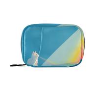 Sac de voyage motif chat derrière l'arc-en-ciel avec compartiments amovibles