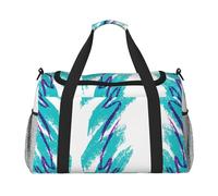 Sac de voyage motif tasse des années 90, sacs de week-end pour femmes et hommes pour les aventures en plein air, idéal pour le camping et la randonnée, Noir , Taille unique