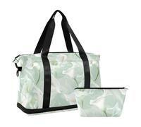 Sac de voyage multifonction avec sangle réglable et sangle réglable pour le voyage Vert menthe, calla fleur de lys couleurs pastel vert menthe, 1 size