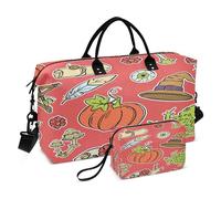 Sac de voyage multifonction avec trousse de toilette pour salle de sport, Halloween, grenouille, citrouille, chapeau chaudron, rouge, multicolore, 1 size, Moderne/ajusté