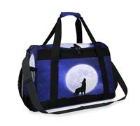 Sac de voyage Night Moon Wolf pour filles, garçons, femmes, hommes, loup, week-end, sac à bandoulière pour voyage, sport, gym