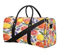 Sac de voyage oranges citrons lavande pour femmes, hommes, filles, garçons, week-end, sac fourre-tout de 22,7 L, sac fourre-tout pour sport, gym, yoga, couleur, 22.7L, Organiseur de sac