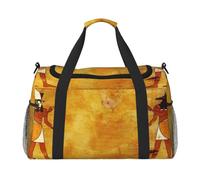 Sac de voyage pliable avec empreintes de pattes d'animaux - Grande capacité - Sac de transport pliable pour avion, voyage, sport, Égypte ancienne, One Size, Sac de voyage