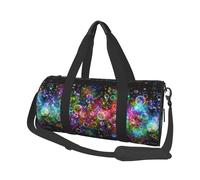 Sac de voyage pliable avec impression aux couleurs de rêve, sac de gym pour femme, grand sac fourre-tout pour le sport et les voyages, Noir , Taille unique
