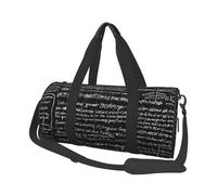 Sac de voyage pliable avec impression scientifique abstraite, chimie, sac de sport, sac de week-end pour femme, grand sac fourre-tout pour le sport et les voyages, Noir , Taille unique