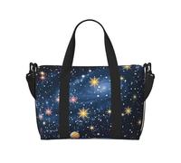 Sac de voyage pliable avec imprimé cupcakes, beignets, muffins, sucre, sac de sport, sac de w nd en plein air, sac fourre-tout de voyage, fitness, courtes pauses pour homme et femme, Constellation