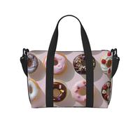 Sac de voyage pliable avec imprimé cupcakes, beignets, muffins, sucre, sac de sport, sac de w nd en plein air, sac fourre-tout de voyage, fitness, courtes pauses pour homme et femme, Cupcakes