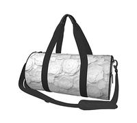 Sac de voyage pliable avec imprimé floral 3D, sac de gym pour femme, grand sac fourre-tout pour le sport et les voyages, Noir , Taille unique