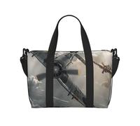 Sac de voyage pliable avec imprimé libellule bleue, sac de sport, sac de w nd en plein air, sac fourre-tout de voyage, fitness, pauses courtes pour homme et femme, Avion de la Seconde Guerre
