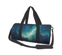 Sac de voyage pliable avec imprimé montagnes et rivières - Grand sac fourre-tout pour le sport et les voyages