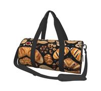 Sac de voyage pliable avec imprimé sandwichs au fromage, sac de gym pour femme, grand sac fourre-tout pour le sport et les voyages, Noir , Taille unique