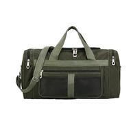 Sac de voyage pliable de 65 L pour homme et femme, sac de voyage de week-end avec compartiment à chaussures, porte-bagages pliable noir pour chambre d'amis, Vert, Taille unique