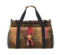 Sac de voyage pliable de grande capacité avec imprimé serpentins dorés champagne, Dessins animés Bite, One Size, Sac de voyage