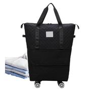 Sac de voyage pliable extensible, sac de voyage avec roulettes, Sac de voyage pliable avec roulettes, Bagage à main extensible, sac de voyage de grande capacité pour le camping et la salle de