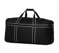Sac de Voyage Pliable Grande Capacité 144L - 80 x 40 x 45 cm - Sac de Transport 23 kg en Polyester 600D Résistant avec Fond Rigide Amovible - Ideal pour Avion, Sport, Vacances (Bandes W&B)