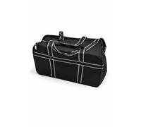 Sac de Voyage Pliable Grande Capacité 38L - 50 x 25 x 30 cm - Sac de Transport en Polyester 600D Résistant avec Fond Rigide Amovible - Ideal pour Avion, Sport, Vacances (Bandes W&B)