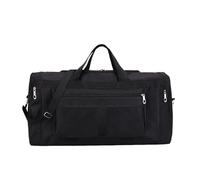 Sac de voyage pliable pour homme et femme - 65 l - Avec compartiment à chaussures - Noir - Taille unique