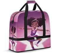 Sac de voyage pliable pour homme et femme, sac de week-end de 47 l avec manches à roulettes, sac fourre-tout à bandoulière séparée pour le sport, la gym, les voyages, jolie danseuse, couleur, 47 L,