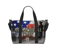 Sac de voyage pliable pour le jour commémoratif des soldats militaires américains, convient pour le voyage, le travail, la gym, etc