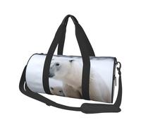 Sac de voyage pliable pour le w nd, sac de nuit, animal de neige, ours polaire, sac de sport, sac de sport, sac de sport, sac de sport, sac de sport léger pour homme et femme, noir, taille unique